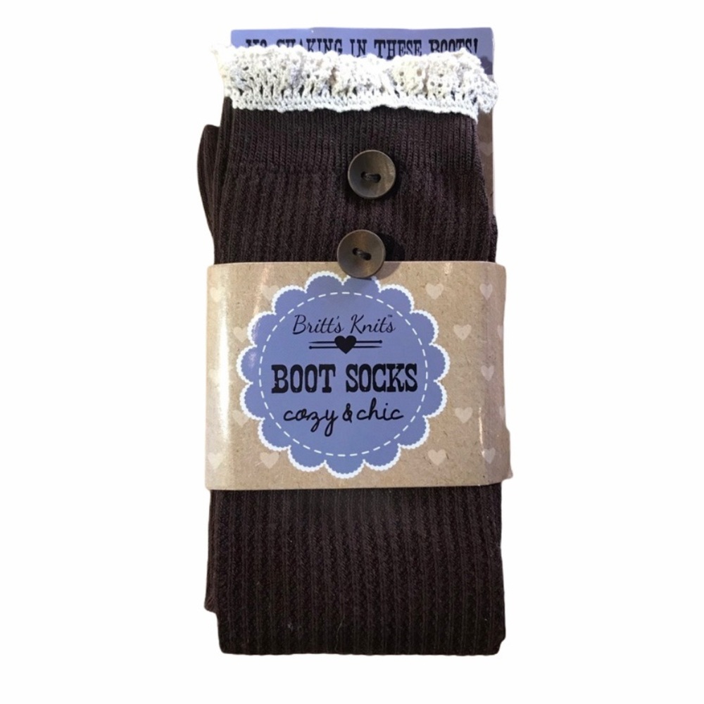 Boot socks with lace